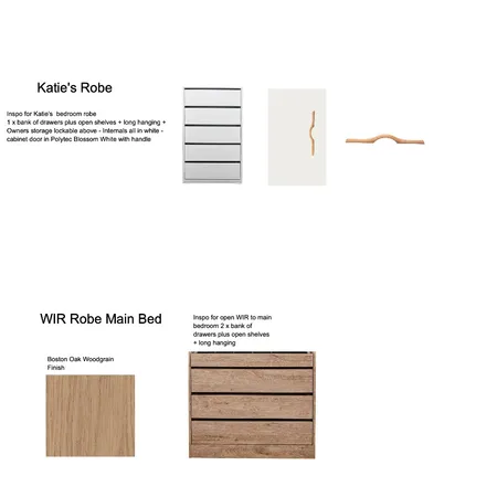 Robes Interior Design Mood Board by IIDR Interior Design