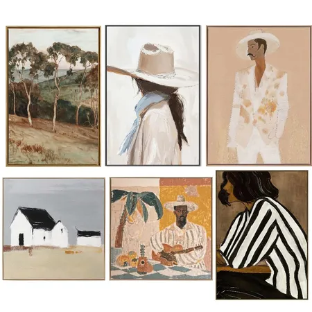 Art Interior Design Mood Board by Rhiannon Lee, Oleander & Finch Interiors