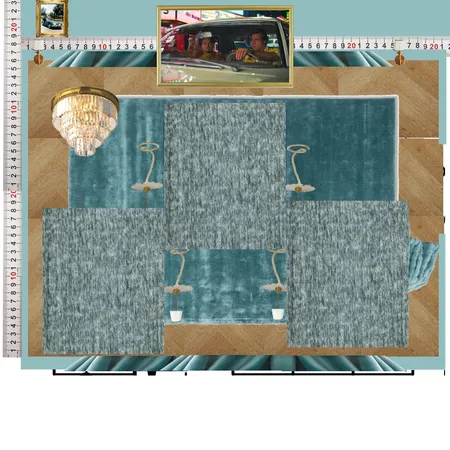 Cinema Blue Colour Drench Interior Design Mood Board by dl2407 on Style Sourcebook