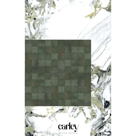 Jade Marble Tile Bathroom 12 Interior Design Mood Board by Carley Design Studio