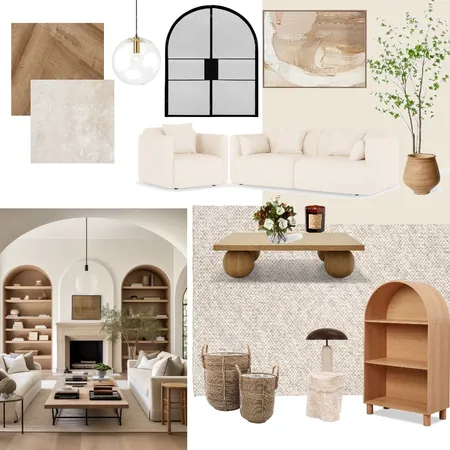 Organic living room Interior Design Mood Board by Lillians Design & Styling