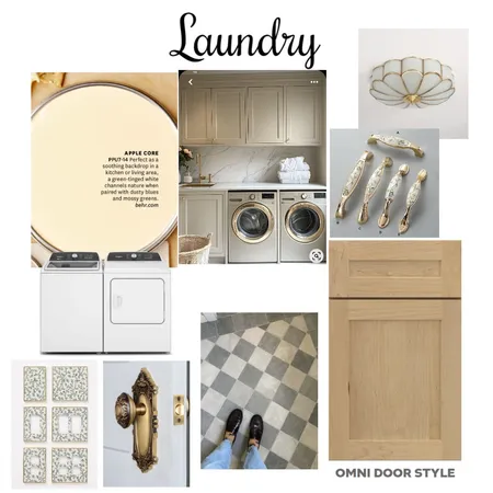 Laundry Interior Design Mood Board by House of Serena Smith Designs