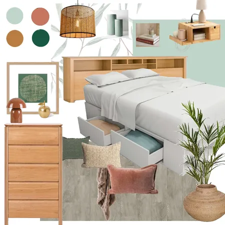Dormitorio departamento pequeño Interior Design Mood Board by Graziella on Style Sourcebook