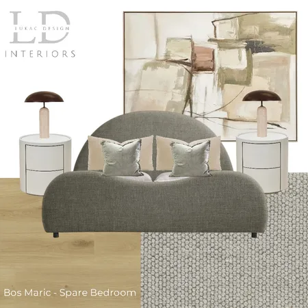 Bos Maric - Spare Bedroom Interior Design Mood Board by lukacdesigninteriors