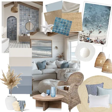 Coastal mood board Interior Design Mood Board by Bayleamiekus