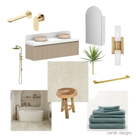 Ensuite - Mt Eliza Project Interior Design Mood Board by carob. designs on Style Sourcebook