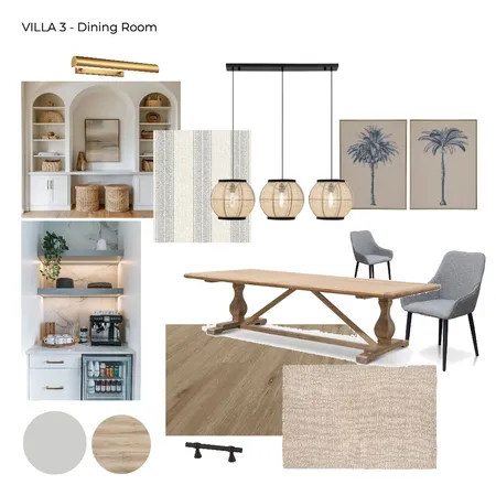 Villa 3 Dining Room Interior Design Mood Board by Tanya Gumbie Design Studio on Style Sourcebook