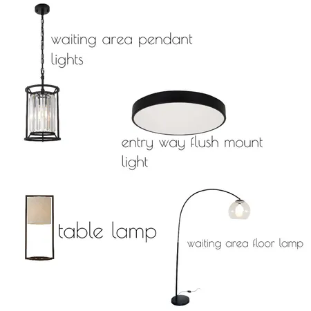 Decha Narine Lighting Plan - Spa Interior Design Mood Board by jdarinteriors