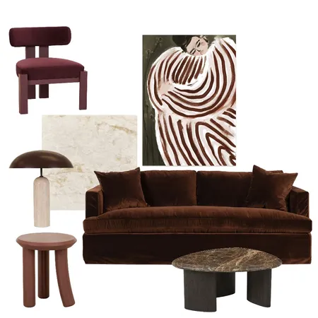 Choc Berry Interior Design Mood Board by Zarper Interiors