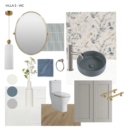 Villa 3 WC Interior Design Mood Board by Tanya Gumbie Design Studio on Style Sourcebook