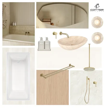 Tiaho House - Main Bathroom Interior Design Mood Board by Cotter Builders on Style Sourcebook
