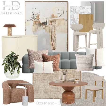 Bos Maric Open Living 2 Interior Design Mood Board by lukacdesigninteriors