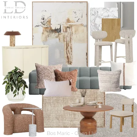 Bos Maric Open Living 3 Interior Design Mood Board by lukacdesigninteriors