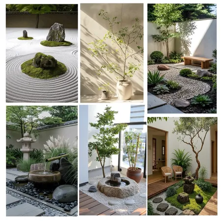 Japanese garden Interior Design Mood Board by amybeezy21@gmail.com