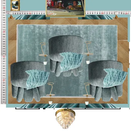 Cinema Blue Colour Drench Interior Design Mood Board by dl2407 on Style Sourcebook