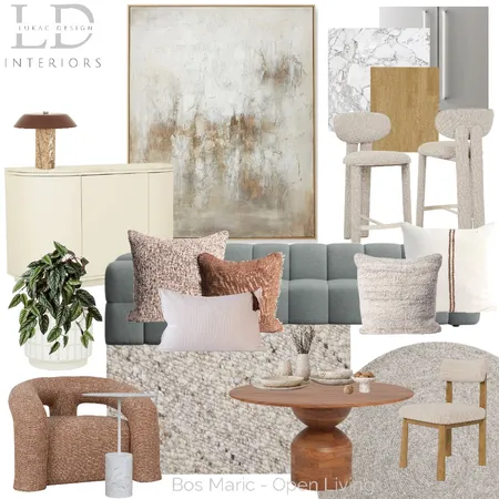 Bos Maric Open Living 5 Interior Design Mood Board by lukacdesigninteriors