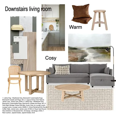 downstairs living area Interior Design Mood Board by Wendy Q