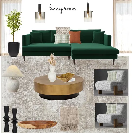 Esther Living room Interior Design Mood Board by Alinane1