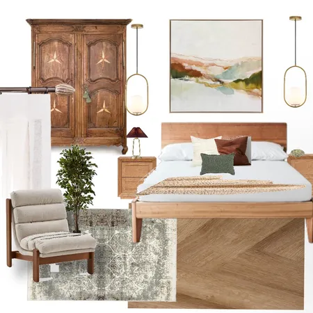 bedroom, featuring vintage wardrobe Interior Design Mood Board by Ellareid3108 on Style Sourcebook