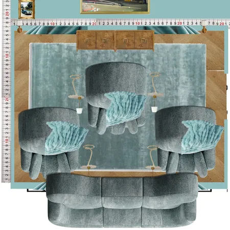Cinema Blue Colour Drench Interior Design Mood Board by dl2407 on Style Sourcebook