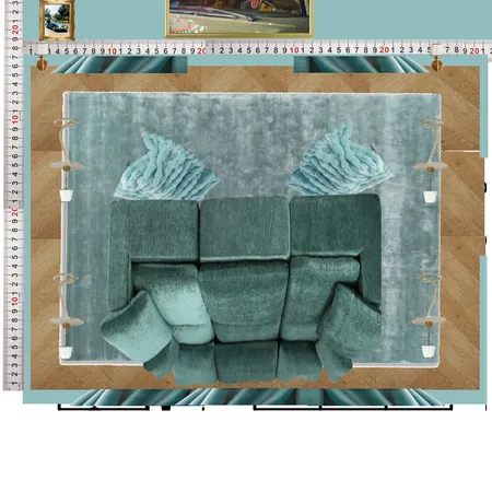 Cinema Blue Colour Drench Interior Design Mood Board by dl2407 on Style Sourcebook