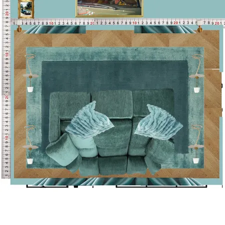 Cinema Blue Colour Drench Interior Design Mood Board by dl2407 on Style Sourcebook