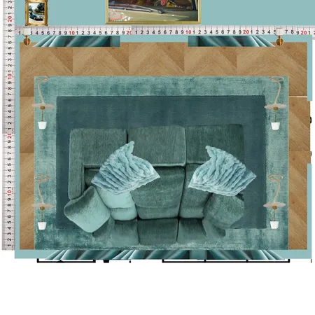 Cinema Blue Colour Drench Interior Design Mood Board by dl2407 on Style Sourcebook
