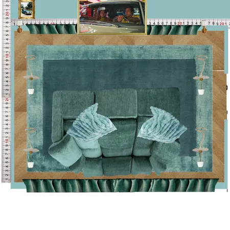 Cinema Blue Colour Drench Interior Design Mood Board by dl2407 on Style Sourcebook