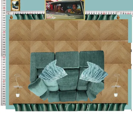 Cinema Teal Colour Drench Interior Design Mood Board by dl2407 on Style Sourcebook