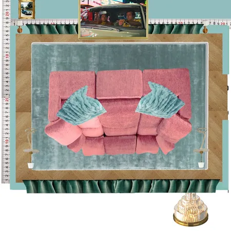 Cinema Teal Colour Drench Interior Design Mood Board by dl2407 on Style Sourcebook