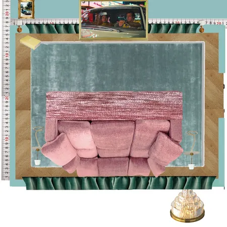 Cinema Colour Block Interior Design Mood Board by dl2407 on Style Sourcebook