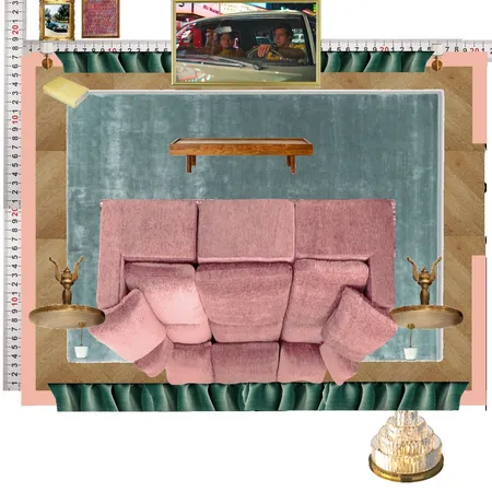 Cinema Colour Block Interior Design Mood Board by dl2407