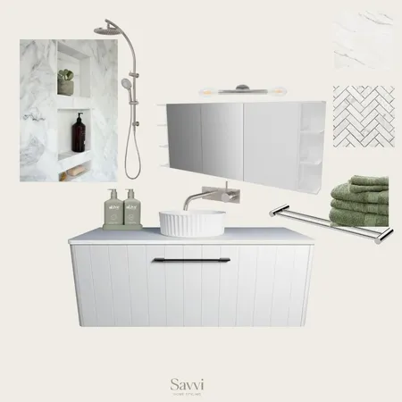 Hall Master Bathroom Project Interior Design Mood Board by Savvi Home Styling on Style Sourcebook