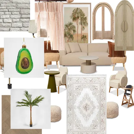 Tropical style living room Interior Design Mood Board by Annette S.  M.. Interior design