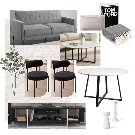 Wembley 1 bed living room Light Grey 2 Interior Design Mood Board by Lovenana