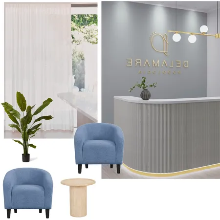 Hannah Crawford Waiting Area Interior Design Mood Board by jdarinteriors