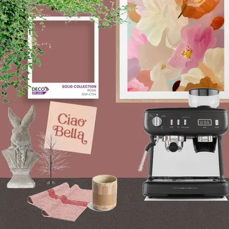 DecoSplash, Solid Colour Collection, Rosie, Coffee Nook Interior Design Mood Board by DECO Australia on Style Sourcebook