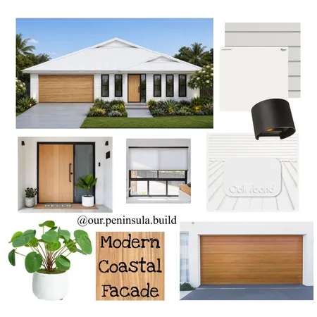 Coastal Facade Interior Design Mood Board by Our Peninsula Build on Style Sourcebook