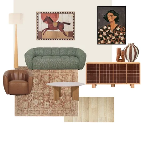 Brown/Red living room Interior Design Mood Board by grant.calvert@hotmail.com