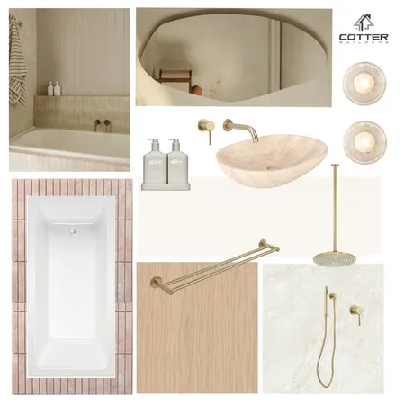 Tiaho House - Main Bathroom Interior Design Mood Board by Cotter Builders on Style Sourcebook