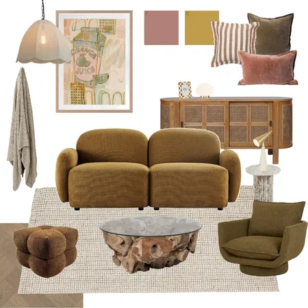 Arabella Natural Wool Jute Rug - Layering a Cosy Room Interior Design Mood Board by cheaprugsaustralia on Style Sourcebook