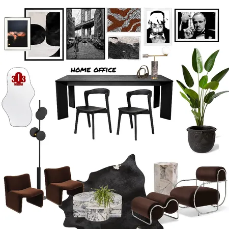303 media home office Interior Design Mood Board by hauss of styling