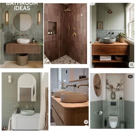 Woodford Powder Room Interior Design Mood Board by homesbyj&s