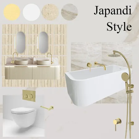 Japandi Style Interior Design Mood Board by Rineth