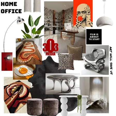 3o3 media h office Interior Design Mood Board by hauss of styling
