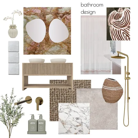 bathroom design Interior Design Mood Board by hauss of styling