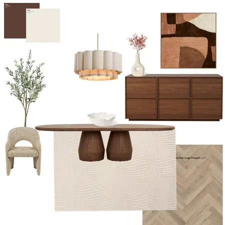 dark earthy Dining room Interior Design Mood Board by Amelia.May