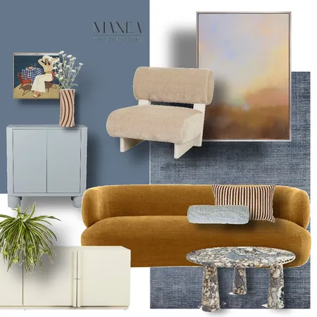 Modern Living Interior Design Mood Board by Manea Interior Design & Styling