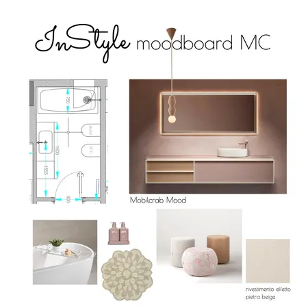 bagno MC Colantuoni Interior Design Mood Board by InStyle Idea