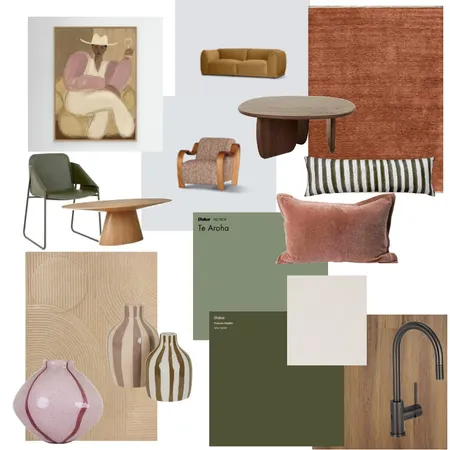Living Room Interior Design Mood Board by River Lily